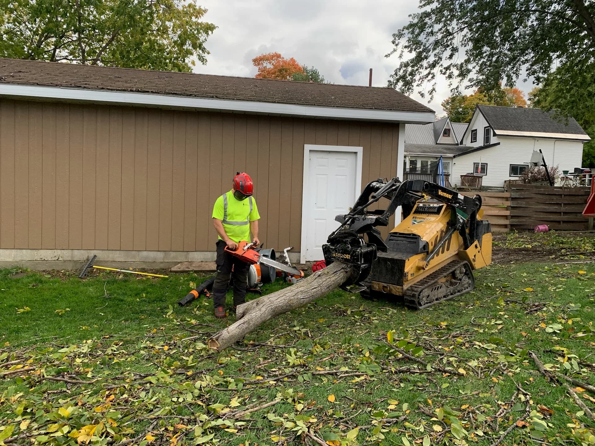Lot & Land Clearing in Oro-Medonte, Ontario — Axe & Wedge Tree Works