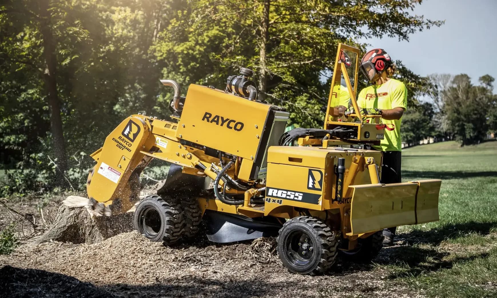 Stump Grinding in Springwater, Ontario — Axe & Wedge Tree Works