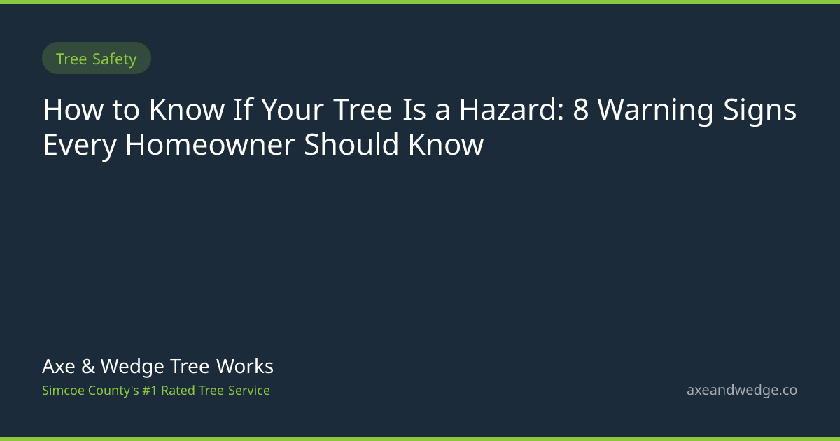 How to Know If Your Tree Is a Hazard: 8 Warning Signs Every Homeowner ...
